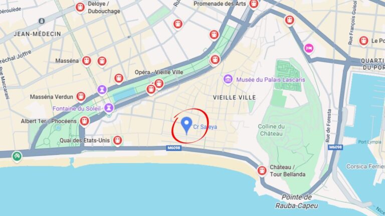 Adresse du marché aux fleurs de Nice